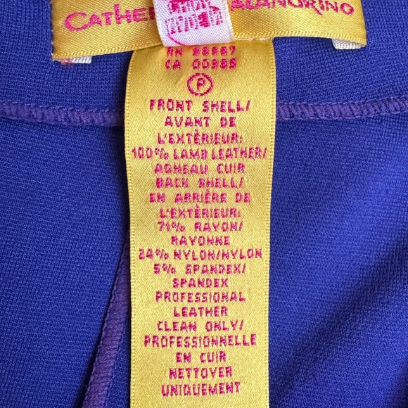 Catherine Malandrino Leather Strapless Mini Dress in Cobalt Blue Size: 4 - Picture 8 of 8